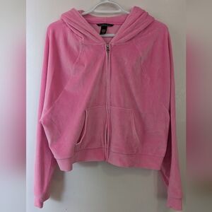 Victoria's Secret Pink Velour Large Sweater